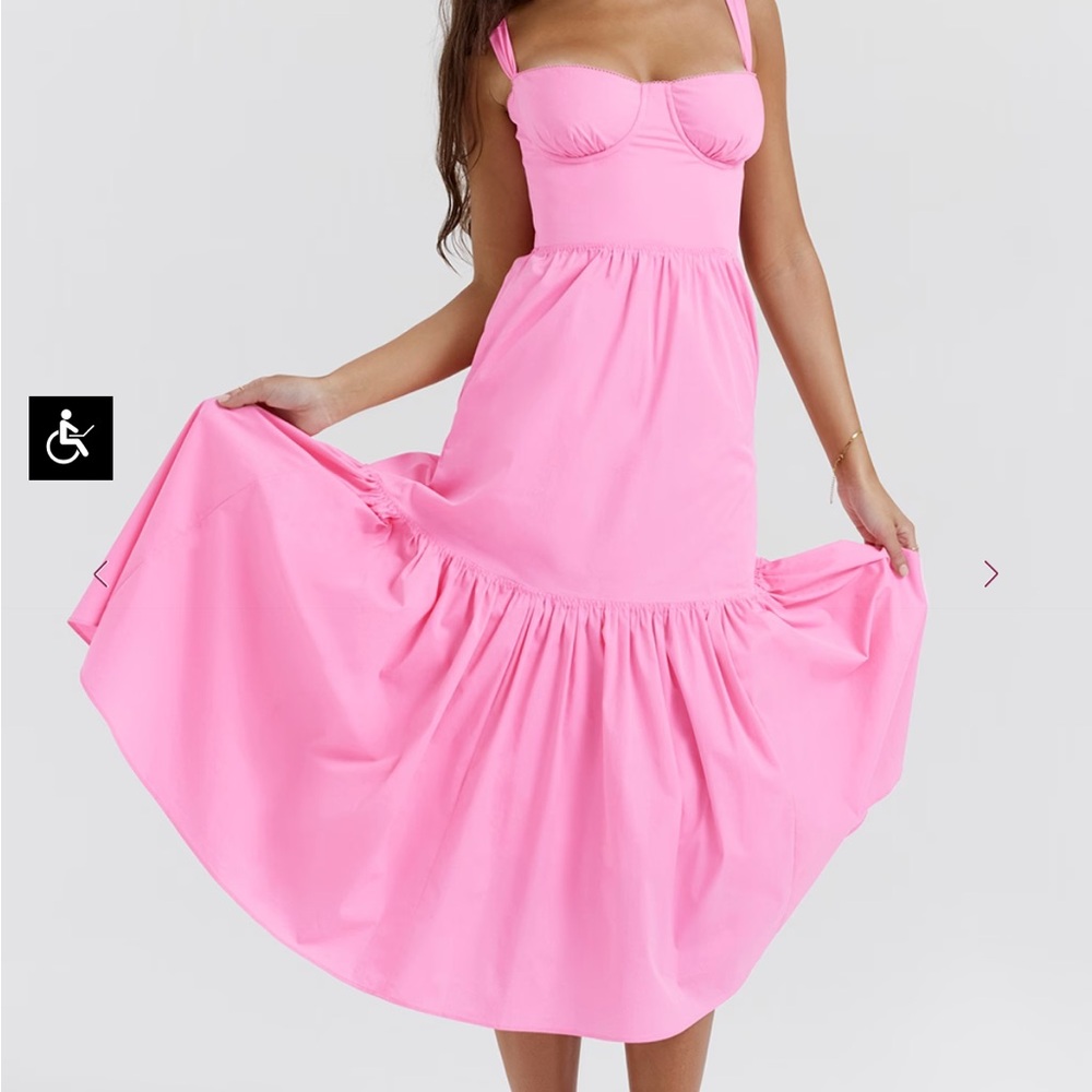 Pink Midi Dress - Picture 8 of 16